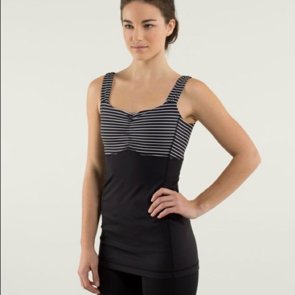 Lululemon Women's Aria Tank II Parallel Black Tank
